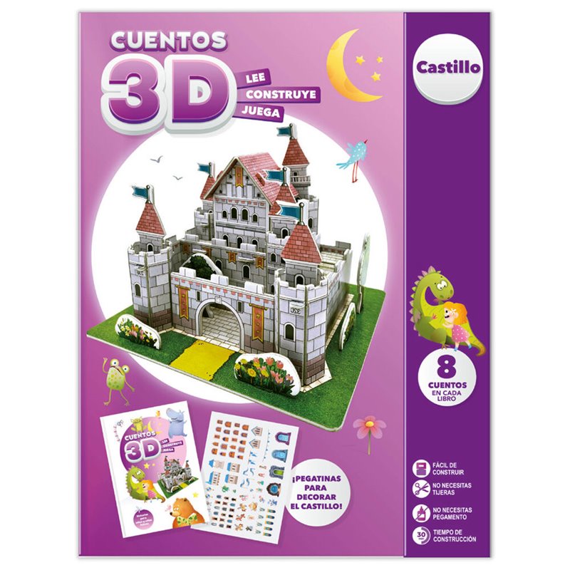 Cuento Imaginar y Consruir 3D Castillo español