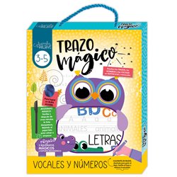 Set Caligrafia Relieve Vocales y Numeros español