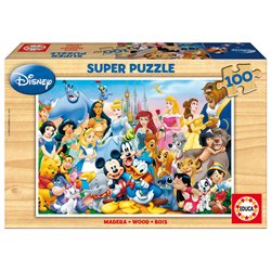 Puzzle El Maravilloso Mundo de Disney madera 100pzs