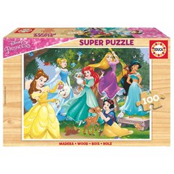 Puzzle Princess Disney madera 100pzs