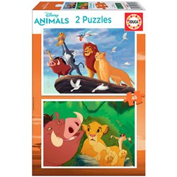 Puzzle El Rey Leon Disney 2x48pzs