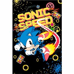 Poster Speed Sega Sonic the Hedgehog