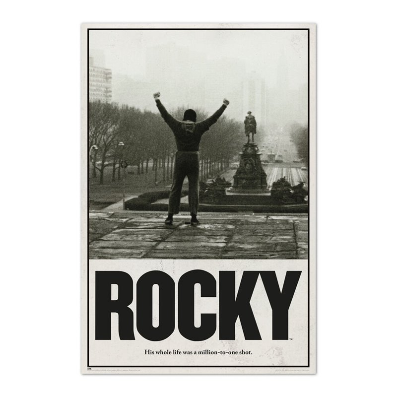 Poster Una Oportunidad Entre un Millon Rocky Balboa
