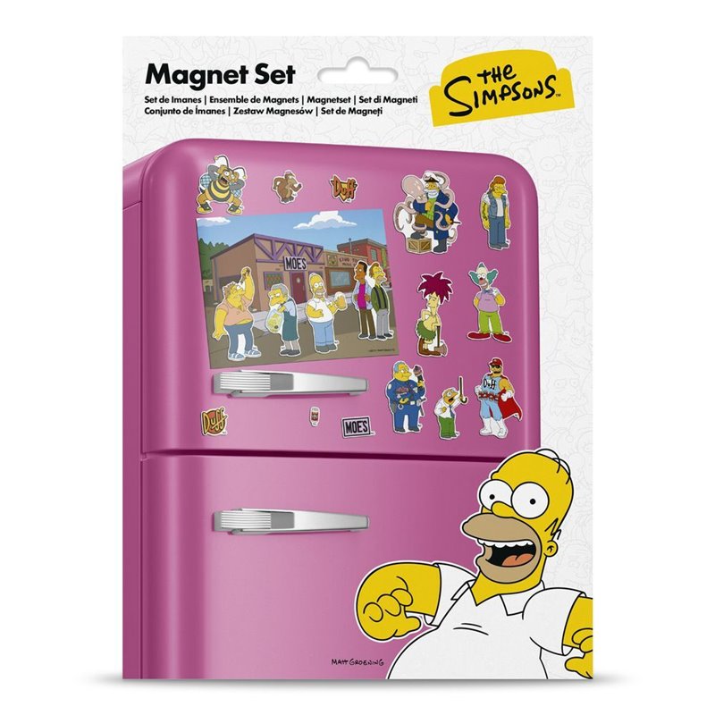 Set imanes troquelados Taberna Moe Los Simpsons