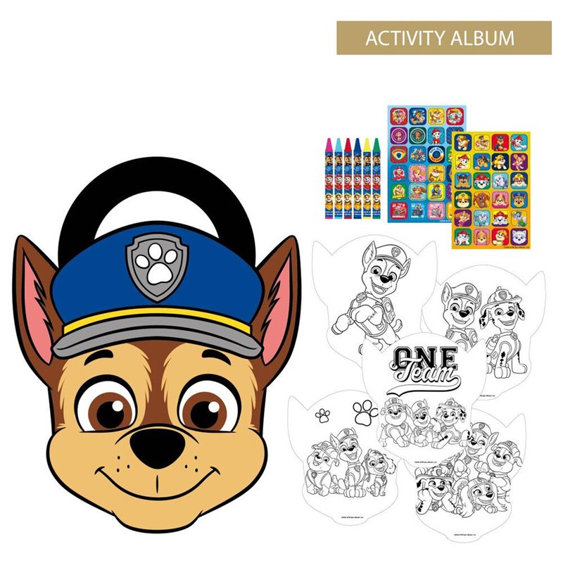 Album actividades coloreable Chase Patrulla Canina Paw Patrol