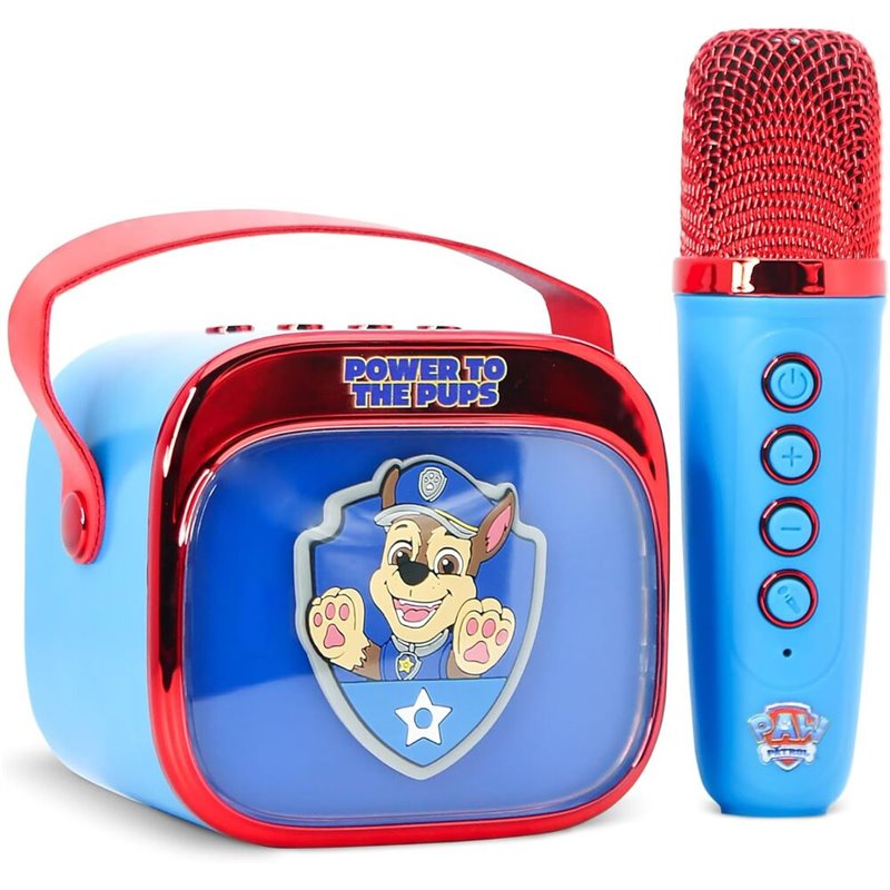 Altavoz y Micro Karaoke LED Patrulla Canina Paw Patrol