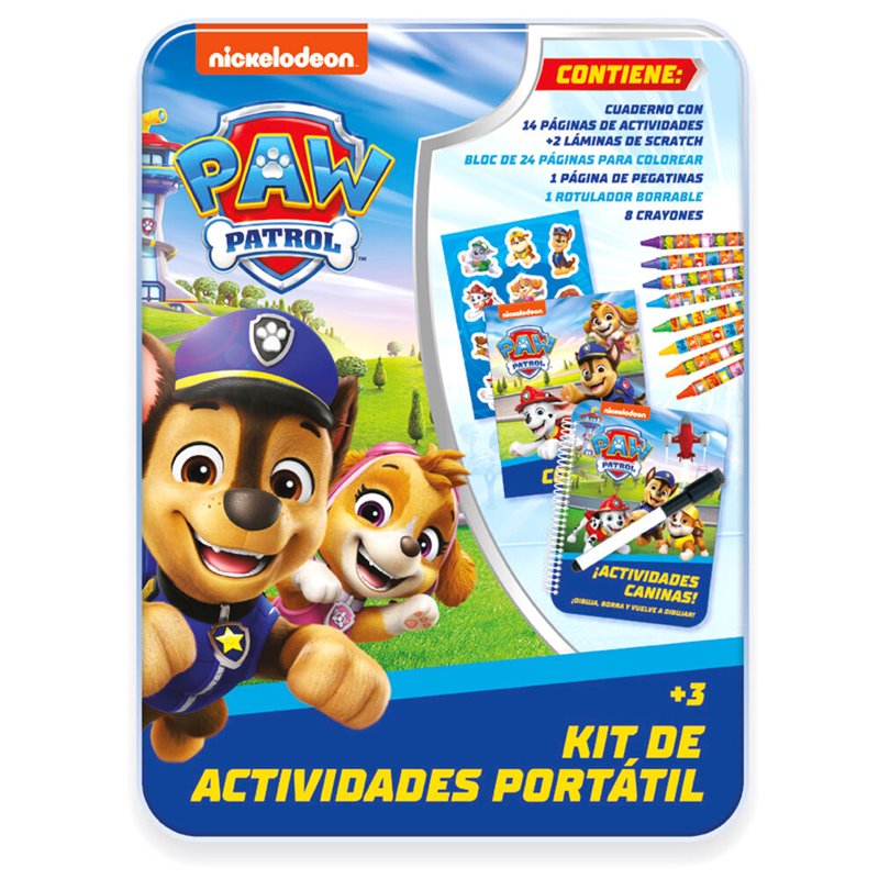 Kit Actividades Portatil Patrulla Canina Paw Patrol español