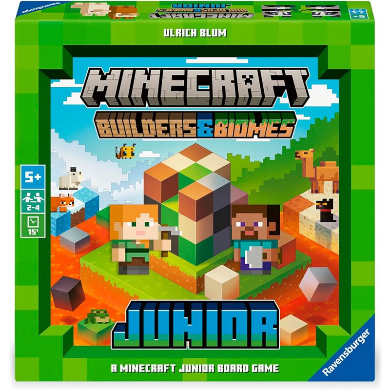 Juego de Mesa Builders &38 Biomes Junior Minecraft