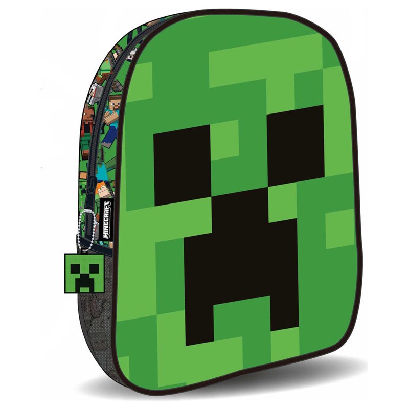 Mochila Face Minecraft 30cm