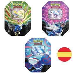 Lata juego cartas coleccionables Pokemon español surtido
