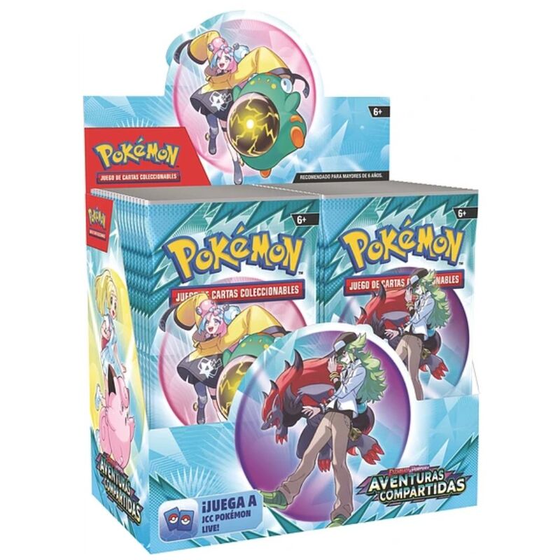 Sobre juego cartas coleccionables Aventuras Compartidas Pokemon latino surtido