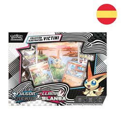 Blister cartas Victini Fulgor Negro y Llama Blanca Pokemon español