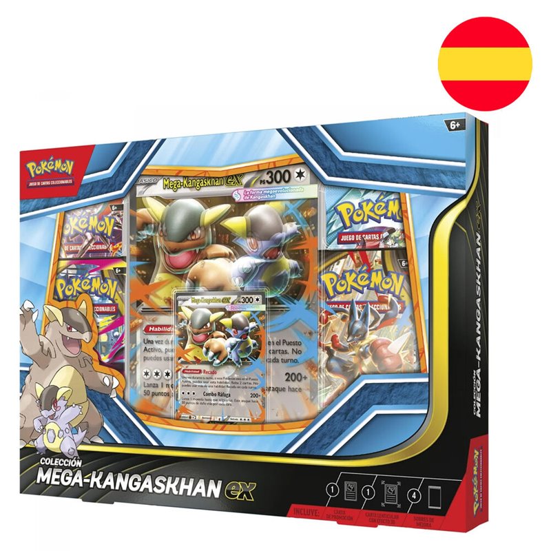 Blister juego cartas coleccionables Mega-Kangaskhan Pokemon español