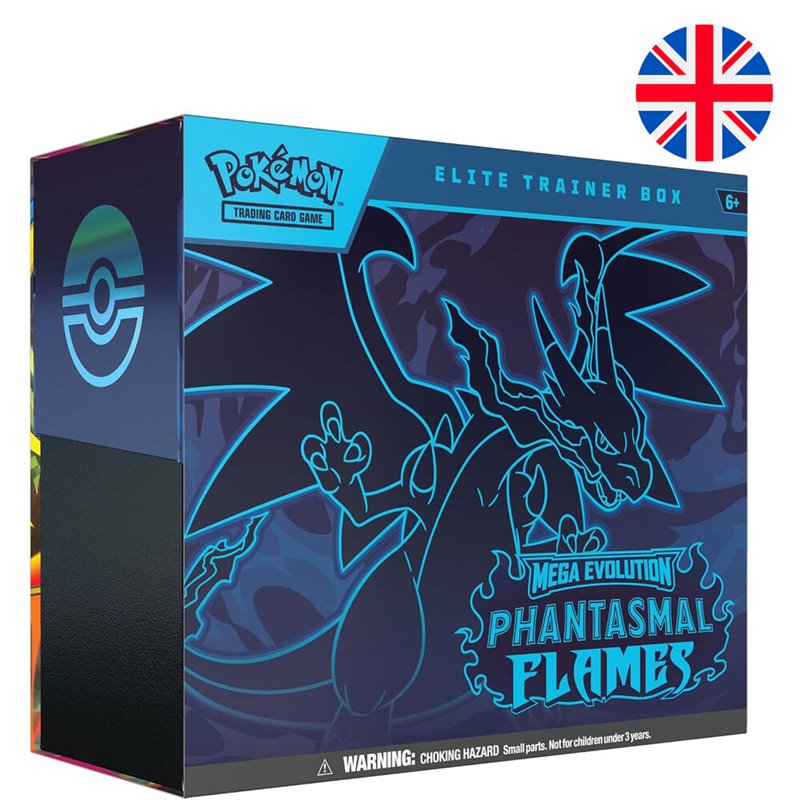 Estuche Entrenador Elite cartas Fuegos Fantasmales Pokemon ingles