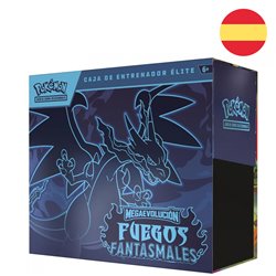 Estuche Entrenador Elite juego cartas Fuegos Fantasmales Pokemon español