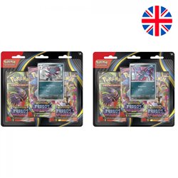 Blister 3 Sobres Refuerzo cartas Fuegos Fantasmales Pokemon ingles surtido