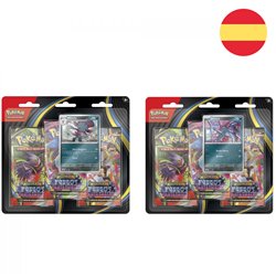Blister 3 Sobres de Refuerzo juego cartas Fuegos Fantasmales Pokemon español surtido