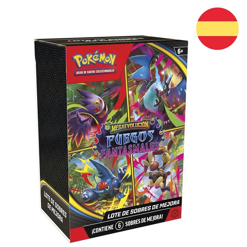 Juego de Cartas coleccionables Booster Bundle Fuegos Fantasmales Pokemon español