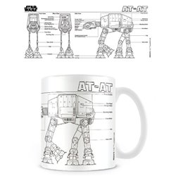 Taza AT-AT Sketch Star Wars
