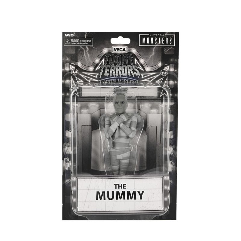 Figura The Mummy Black &38 White Toony Terrors Universal Monsters 15cm
