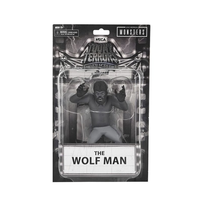 Figura The Wolf Man Black & White Toony Terrors Universal Monsters 15cm