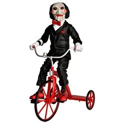 Figura Billy the Puppet Triciclo Saw con sonido 33cm