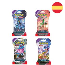 Sobre cartas Fuerzas Temporales Escarlata y Purpura Pokemon español