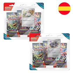 Blister cartas 3 sobres refuerzo Mascarada Crepuscular Pokemon surtido español