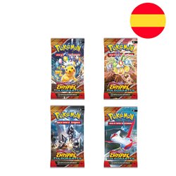 Sobre juego cartas coleccionables Chispas Fulgurantes Pokemon español surtido