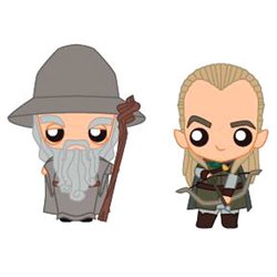 Set 2 figuras Pokis Gandalf & Legolas El Señor de los Anillos