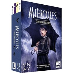 Juego de cartas Criaturas y Excluidos Miercoles Wednesday español