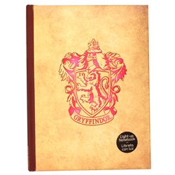 Cuaderno Gryffindor Harry Potter con luz