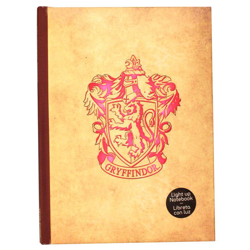 Cuaderno Gryffindor Harry Potter con luz