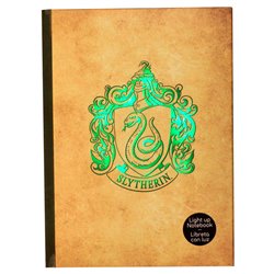 Cuaderno Slytherin Harry Potter con luz