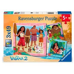 Puzzle Vaiana 2 Disney 3x49pzs
