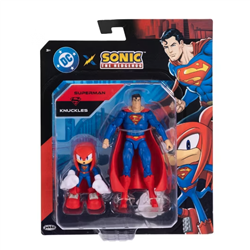 Blister 2 figuras Superman & Sonic Knuckles Sonic The Hedgehog