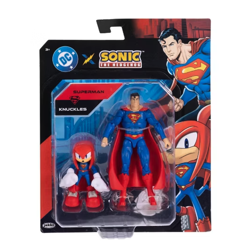 Blister 2 figuras Superman & Sonic Knuckles Sonic The Hedgehog