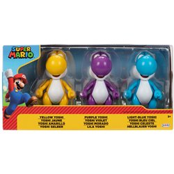 Blister 3 figuras Yoshi Super Mario Bros 10cm