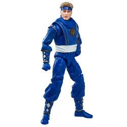 Figura Ninja Blue Ranger Power Rangers Lightning Collection 15cm