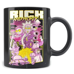 Taza Retro Poster Rick and Morty