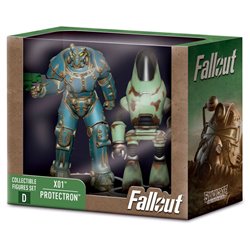 Set 2 figuras X01 &38 Protectron Fallout 7cm