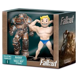 Set 2 figuras Raider &38 Vault Boy Strong Fallout 7cm