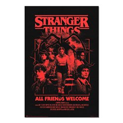 Poster All Friends Welcome Stranger Things