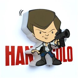 Lampara 3D Light FX mini Hans Solo Star Wars