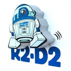 Lampara 3D Light FX mini R2-D2 Star Wars