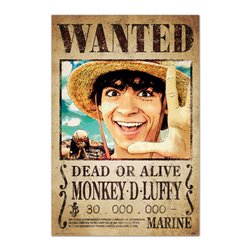 Poster Se Busca Monkey D. Luffy One Piece