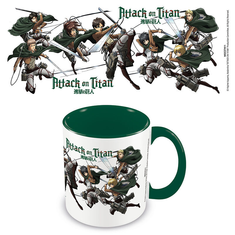 Taza Personajes Attack on Titan 315ml