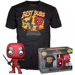 Set figura POP & Tee Marvel Deadpool & Wolverine