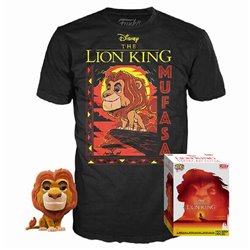 Set figura POP & Tee Disney El Rey Leon Mufasa