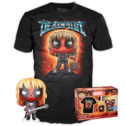 Set figura POP & Tee Marvel Deadpool Heavy Metal